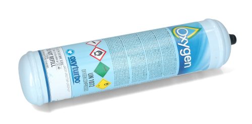 OXYTURBO Oxigén eldobható palackban 165bar 950ml 145g UN1072