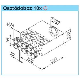 HELIOS FRS-VK 10-75/160 FlexPipe plus - Osztódoboz NÁ75